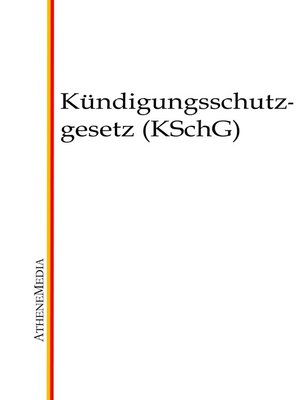 cover image of Kündigungsschutzgesetz (KSchG)